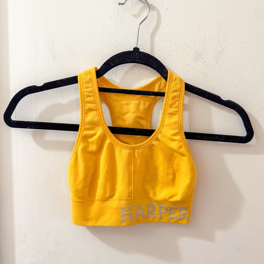 Harper Wilde Move Sports Bra, Yellow, size XS